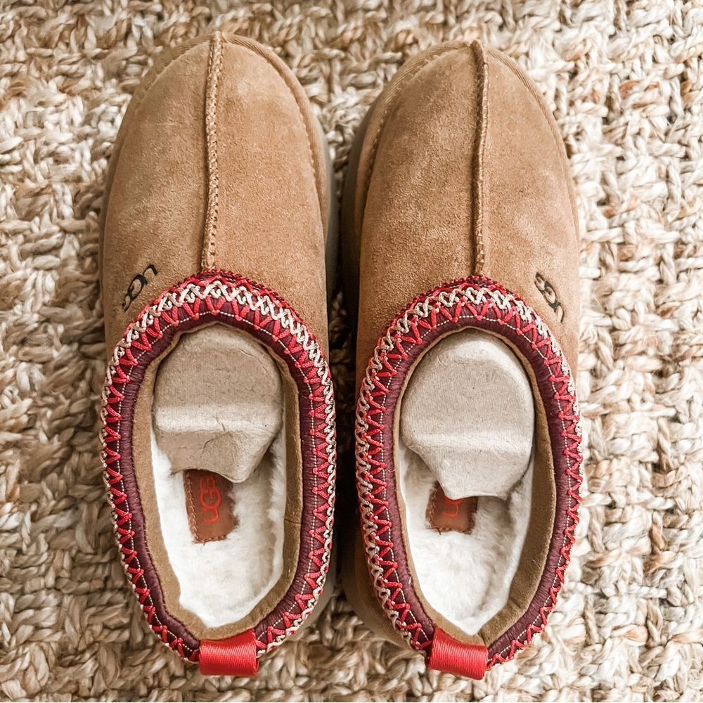 NWT UGG Tazz Platform Mule Slipper Clog Chestnut Women’s Size 8 - Picture 11 of 15